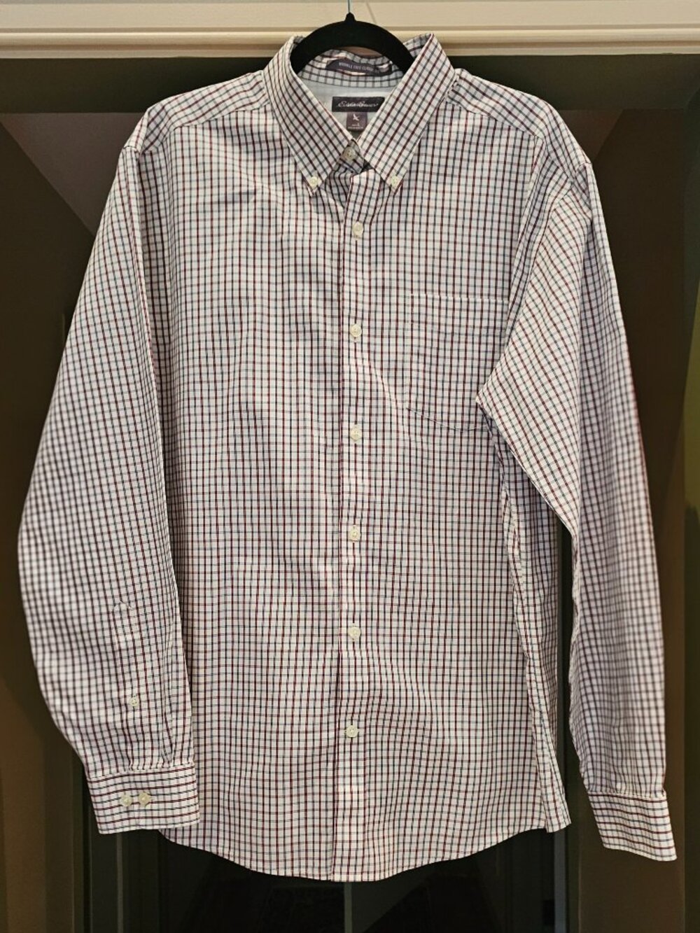 Mens Eddie Bauer L/S Button Down Shirt Size Large